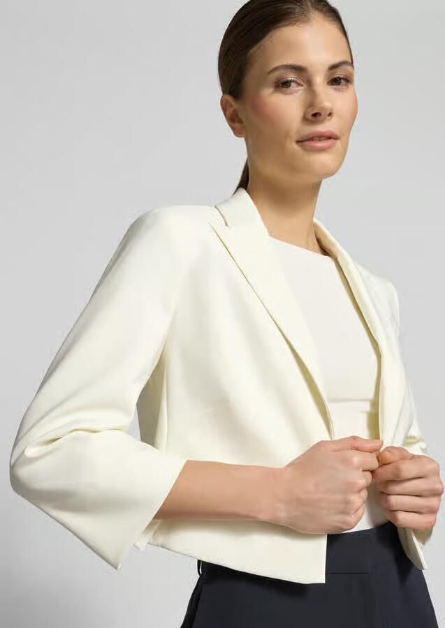 Betty Barclay Korte blazer met paspelzak op de borst - Foto 4