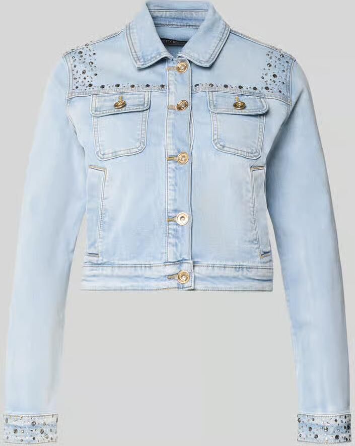 Betty Barclay Kort jeansjack met siersteentjes - Foto 2