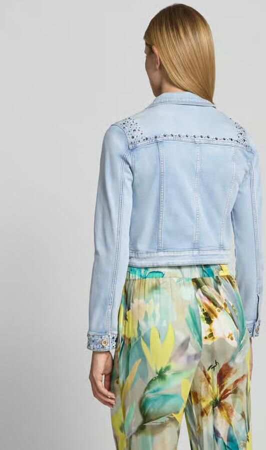 Betty Barclay Kort jeansjack met siersteentjes - Foto 3