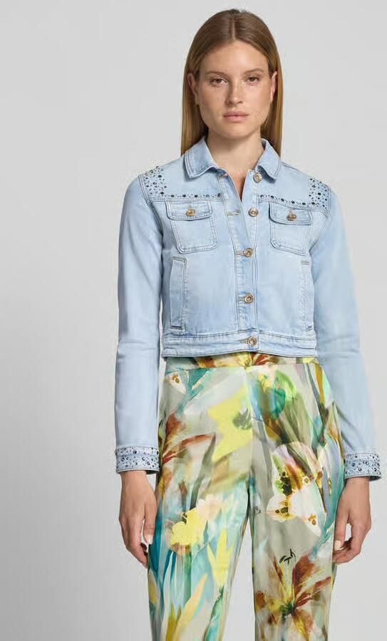 Betty Barclay Kort jeansjack met siersteentjes - Foto 2