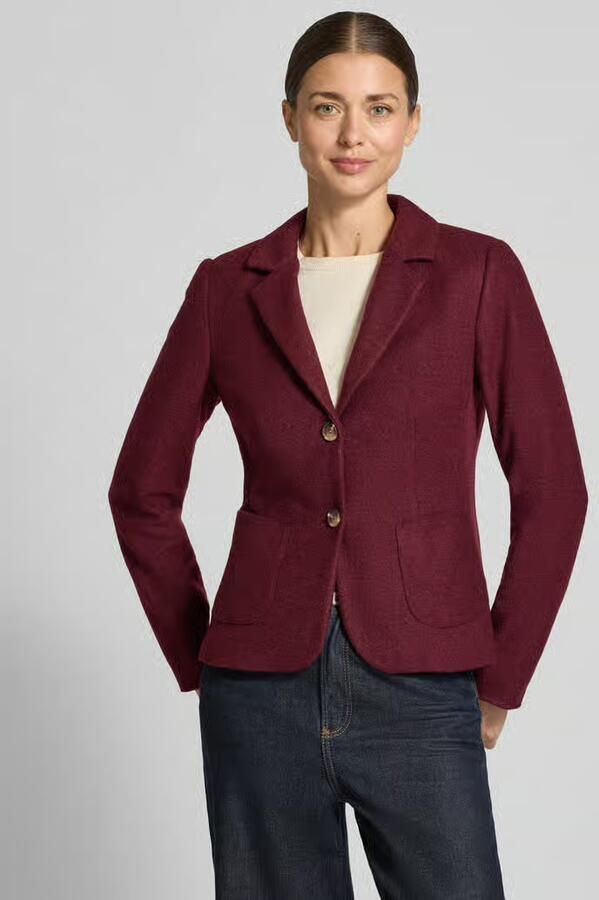 Betty Barclay Korte blazer van wol met opgestikte zakken - Foto 2