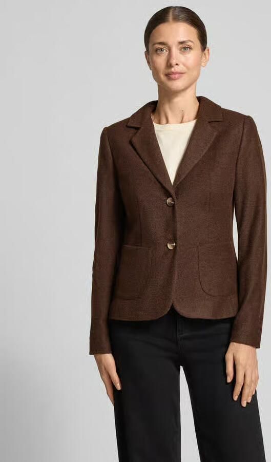 Betty Barclay Korte blazer van wol met opgestikte zakken - Foto 2