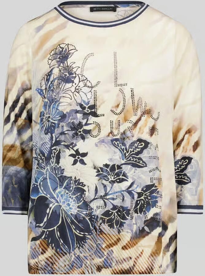 Betty Barclay Loose fit 3 4-shirt van viscosemix