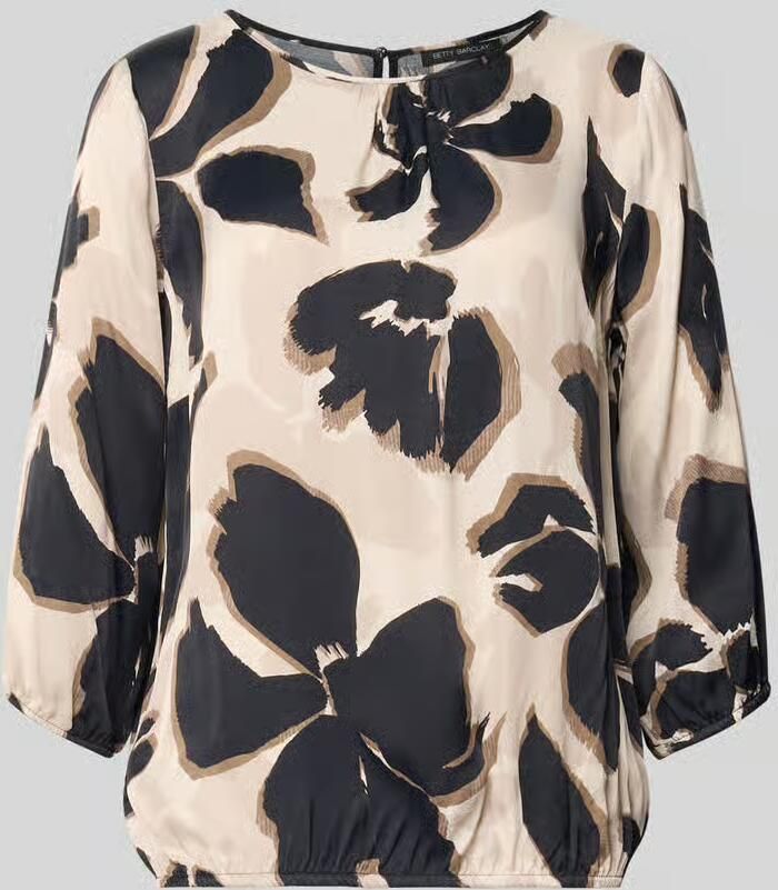 Betty Barclay Loose fit blouse met lange mouwen van pure viscose model 'NOS JULI' - Foto 2