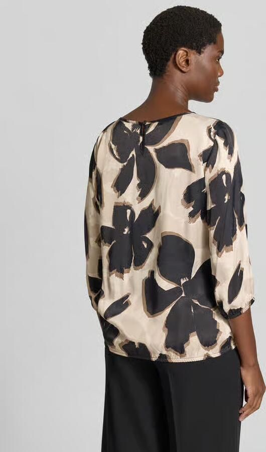 Betty Barclay Loose fit blouse met lange mouwen van pure viscose model 'NOS JULI' - Foto 3