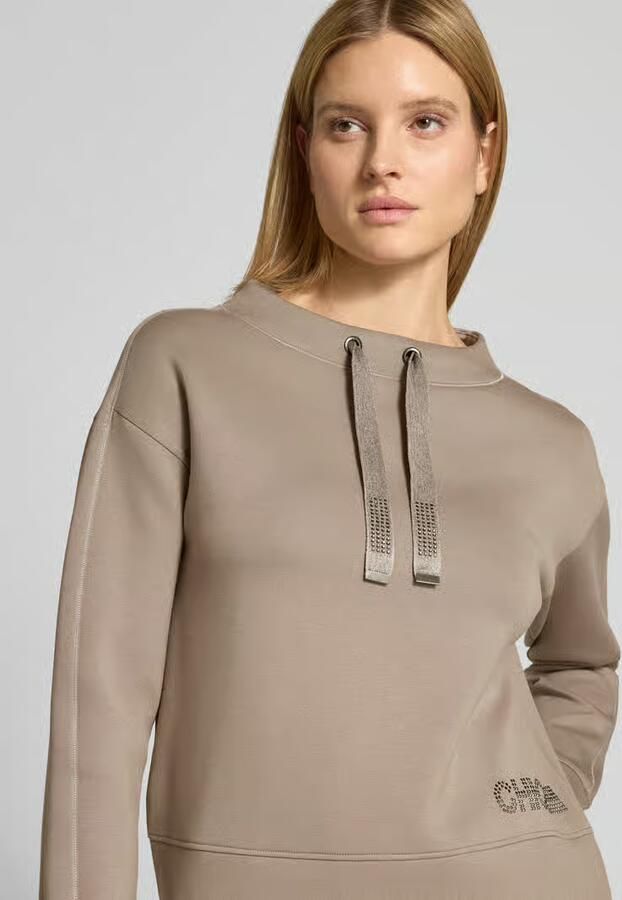 Betty Barclay Loose fit sweatshirt van viscosemix met een opstaande kraag - Foto 2