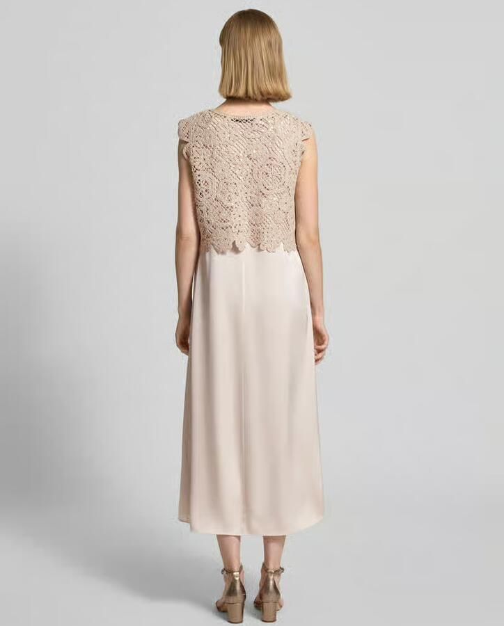 Betty Barclay midi-jurk in 2-in-1-look met ronde hals