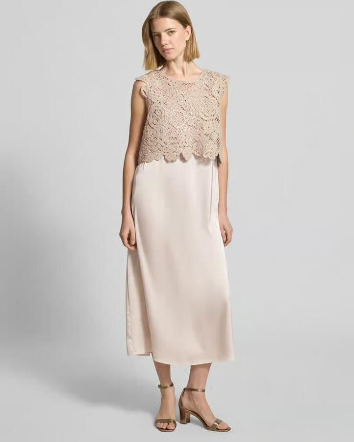 Betty Barclay midi-jurk in 2-in-1-look met ronde hals - Foto 2