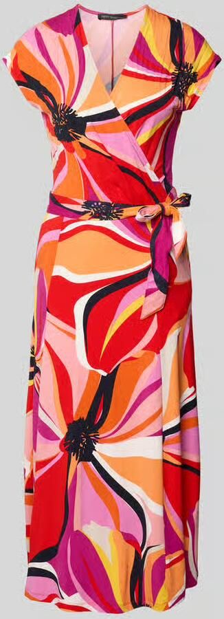 Betty Barclay midi-jurk in wikkellook met zijdelingse strik sluiting - Foto 2