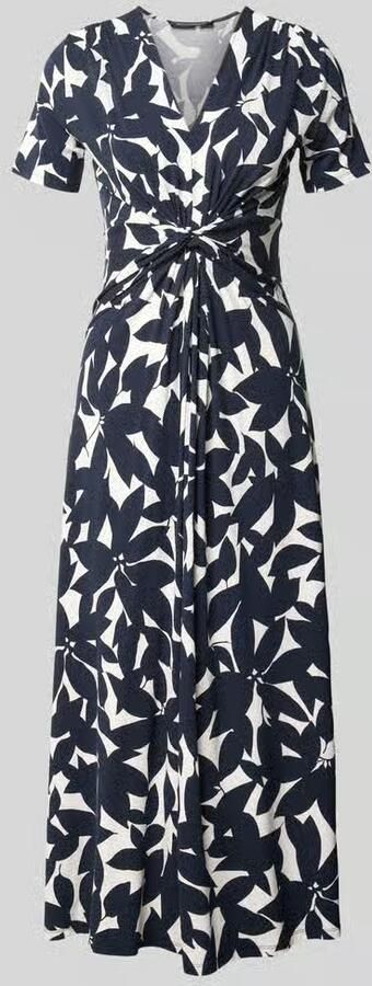 Betty Barclay midi-jurk met knoopdetail en V-hals - Foto 2