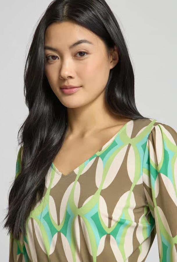 Betty Barclay Jersey Jurk met Grafische Print Multicolor Dames