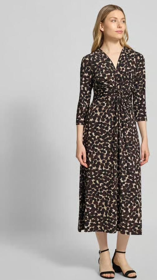 Betty Barclay Midi-jurk met V-hals en knoopdetail - Foto 2
