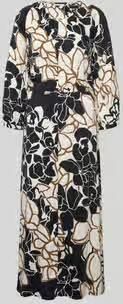 Betty Barclay midi-jurk van zuivere viscose met florale all-over print