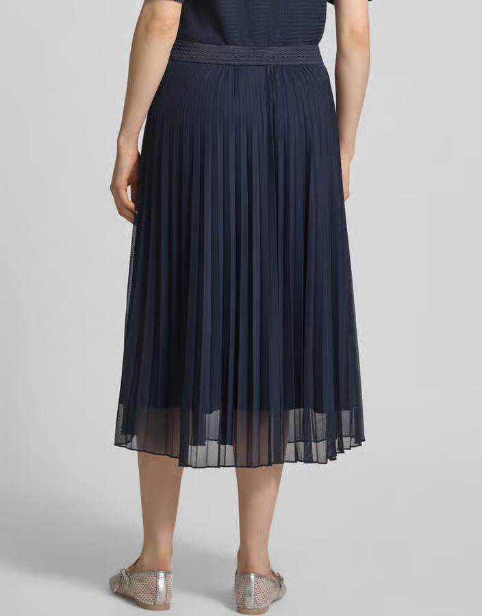 Betty Barclay Midirok met plissévouwen en elastische band - Foto 2