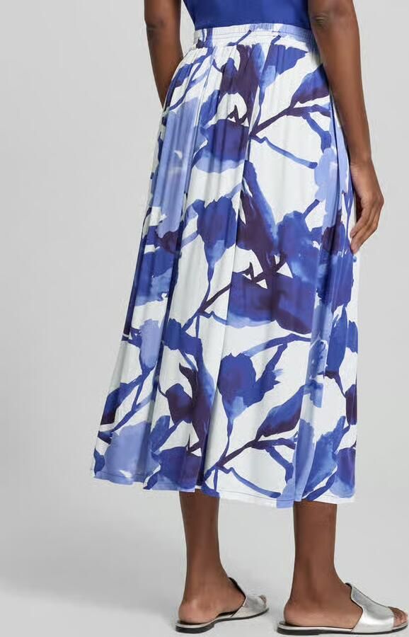 Betty Barclay Midirok van pure viscose met een florale all-over print - Foto 3