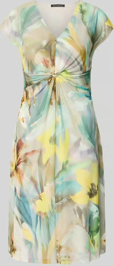 Betty Barclay mini-jurk met V-hals en knoopdetail - Foto 2