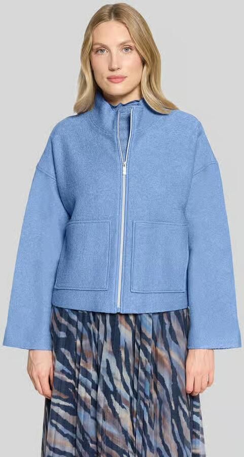 Betty Barclay Oversized korte blazer van mix van viscose en wol - Foto 2