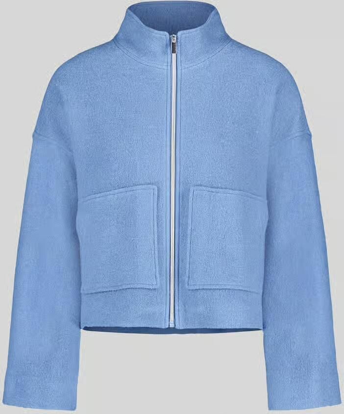 Betty Barclay Oversized korte blazer van mix van viscose en wol
