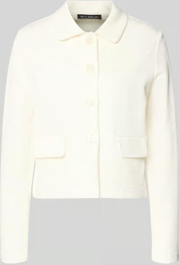 Betty Barclay Regular fit blazer met structuurpatroon en klepzakken - Foto 2