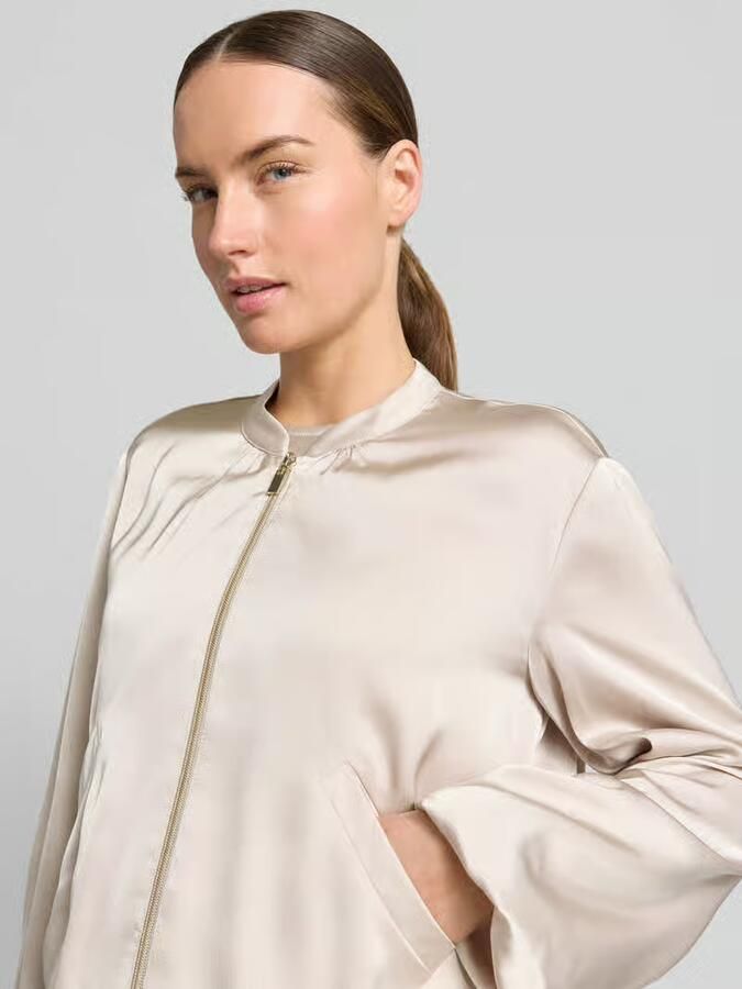 Betty Barclay regular fit blazer van satijn met ritssluiting