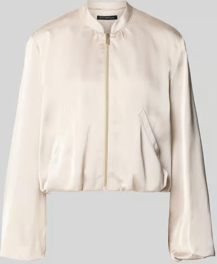 Betty Barclay regular fit blazer van satijn met ritssluiting - Foto 2