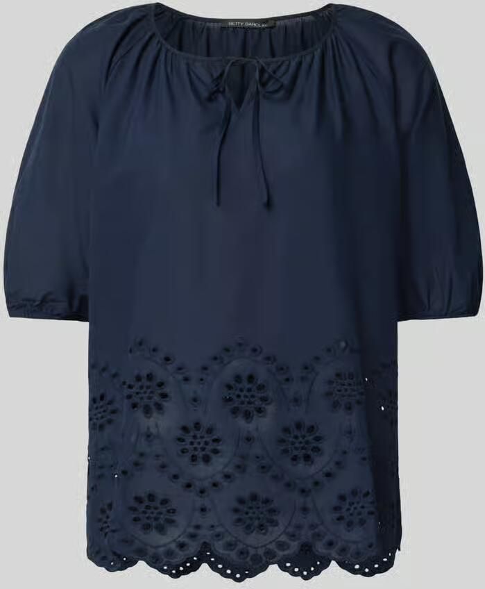 Betty Barclay regular fit blouse met korte mouwen van puur katoen