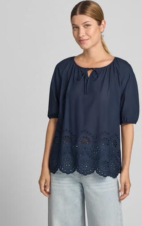 Betty Barclay regular fit blouse met korte mouwen van puur katoen - Foto 4