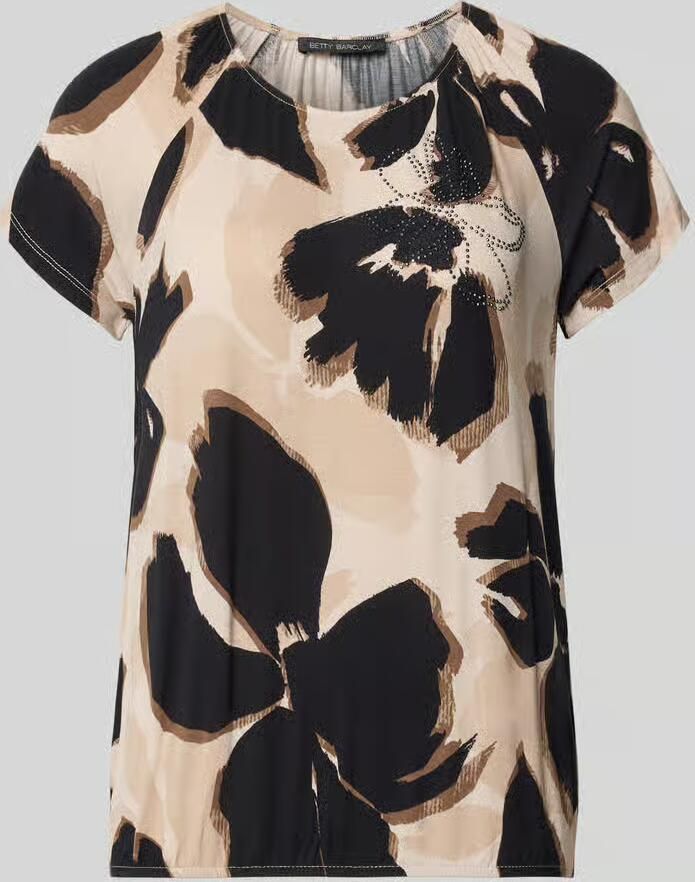 Betty Barclay Regular fit blouse met korte mouwen van viscosemix model 'NOS JULI'