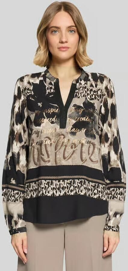 Betty Barclay Regular fit blouse met lange mouwen van pure viscose - Foto 3