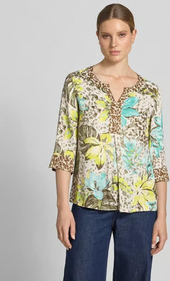 Betty Barclay Regular fit blouse van viscose met 3 4-mouw - Foto 2