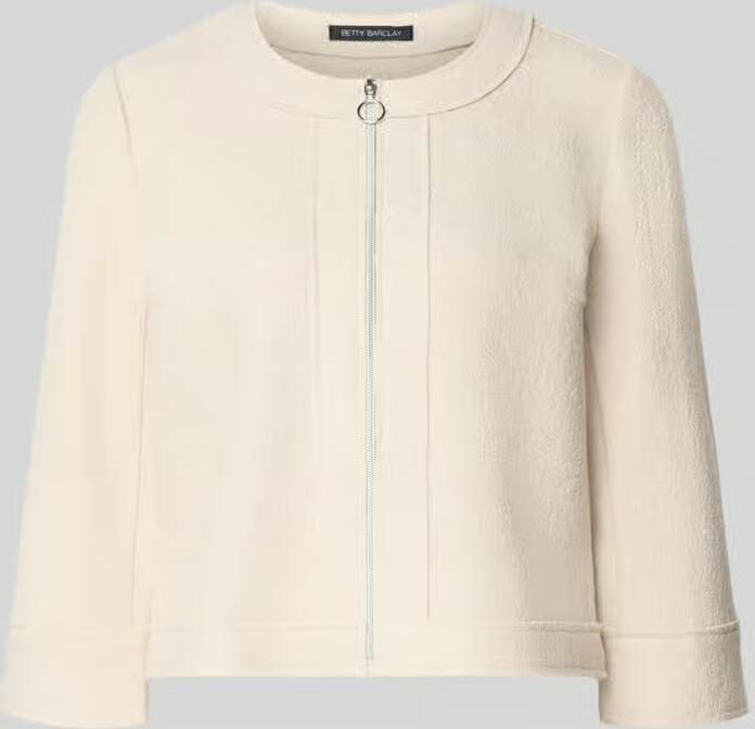 Betty Barclay Regular fit cropped blazer van mix van viscose en wol