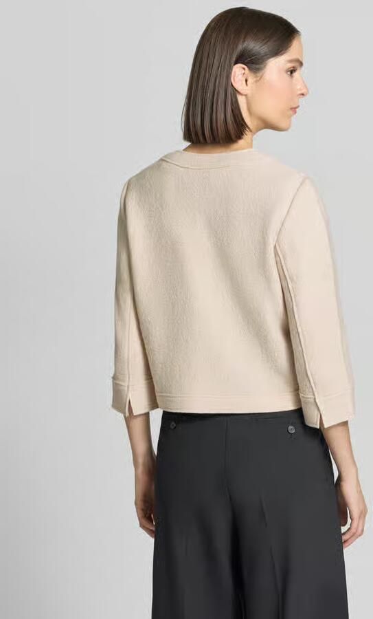 Betty Barclay Regular fit cropped blazer van mix van viscose en wol - Foto 2