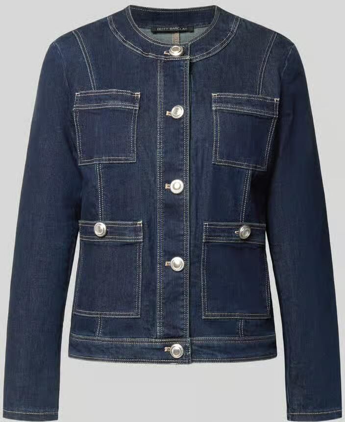 Betty Barclay regular fit jack met lyocell in denimlook - Foto 2