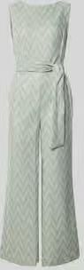Betty Barclay regular fit jumpsuit met geometrisch all-over stitching