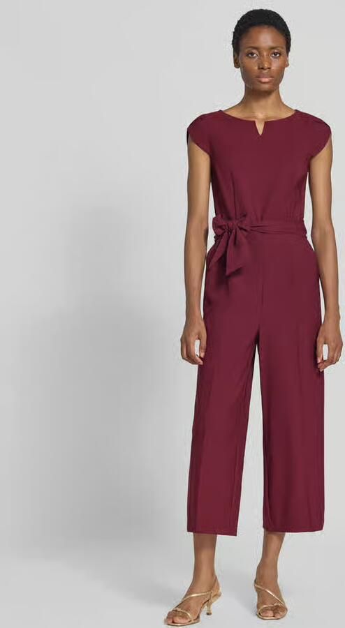 Betty Barclay Regular fit jumpsuit met strikceintuur - Foto 2