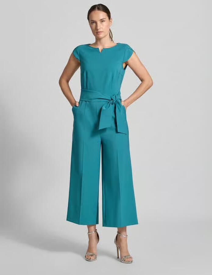 Betty Barclay Regular fit jumpsuit met strikceintuur - Foto 3