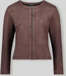 Betty Barclay Regular Fit korte blazer in leerlook model 'NOS JULI'