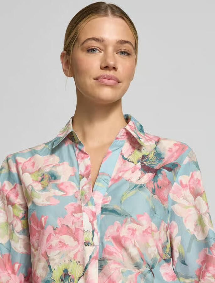 Betty Barclay relaxed fit blouse met florale all-over print
