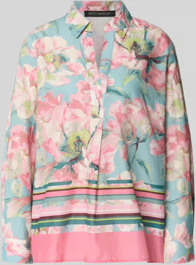 Betty Barclay relaxed fit blouse met florale all-over print - Foto 2