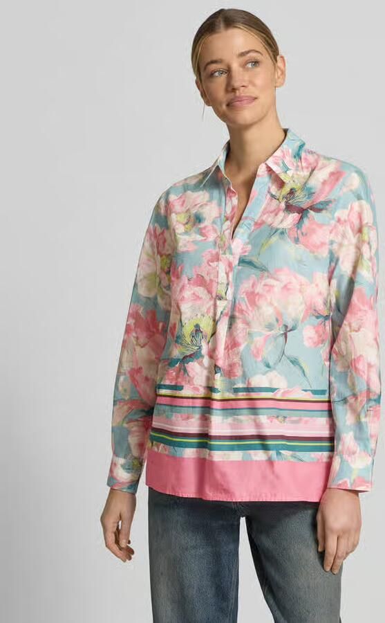 Betty Barclay relaxed fit blouse met florale all-over print - Foto 4