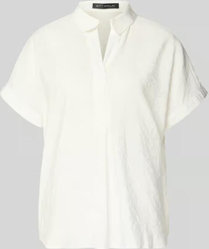 Betty Barclay relaxed fit blouse van modalmix met V-hals - Foto 2