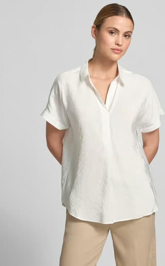 Betty Barclay relaxed fit blouse van modalmix met V-hals - Foto 4