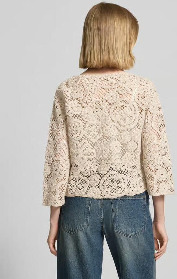 Betty Barclay relaxed fit pullover in tricotlook met all-over paillettenafwerking - Foto 2