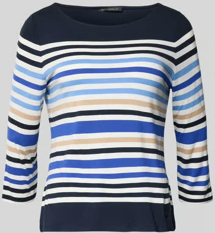 Betty Barclay Shirt met 3 4-mouwen van een mix van viscose en elastaan