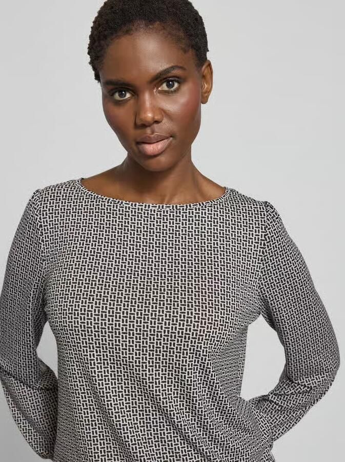 Betty Barclay Shirt met lange mouwen in all-over look - Foto 2
