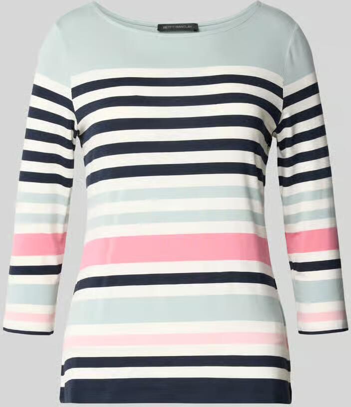 Betty Barclay Shirt van viscosemix met ronde hals - Foto 2