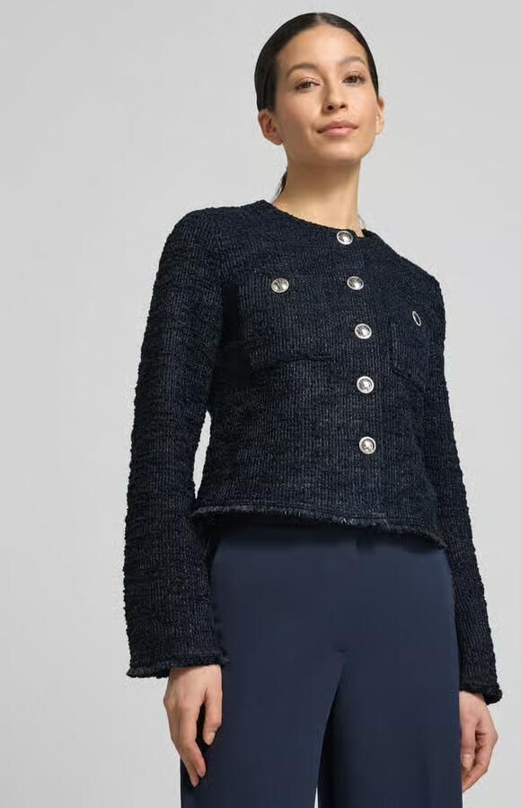 Betty Barclay slim fit blazer in bouclé-look