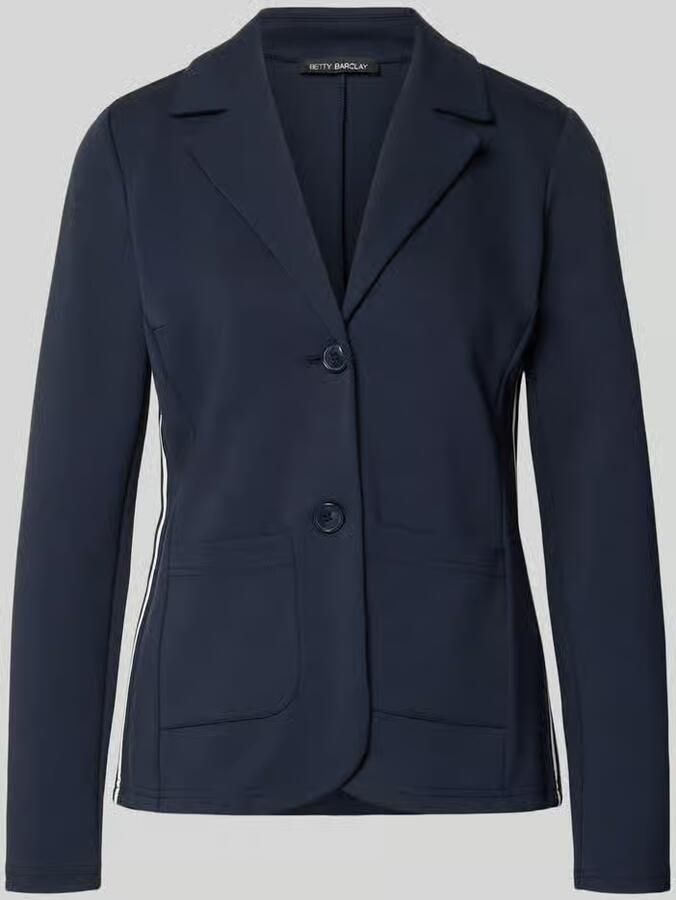 Betty Barclay Slim fit blazer van viscosemix met reverskraag
