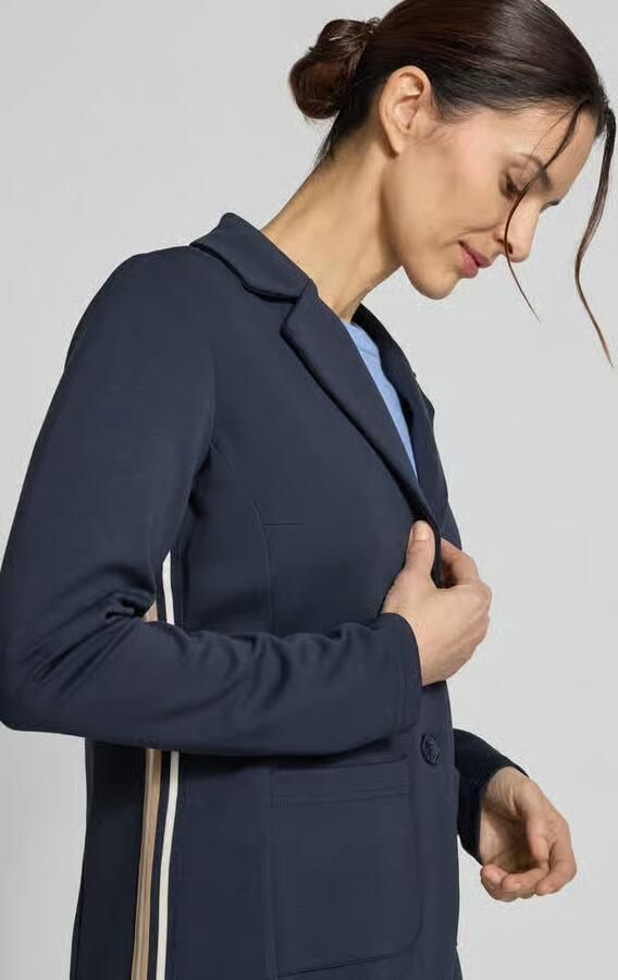 Betty Barclay Slim fit blazer van viscosemix met reverskraag