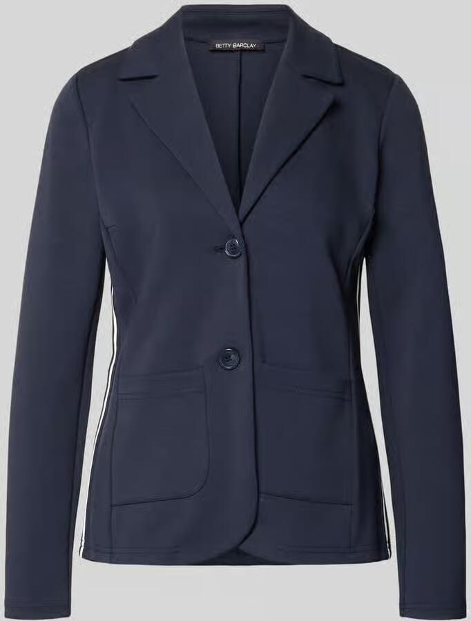 Betty Barclay Slim fit blazer van viscosemix met reverskraag - Foto 2